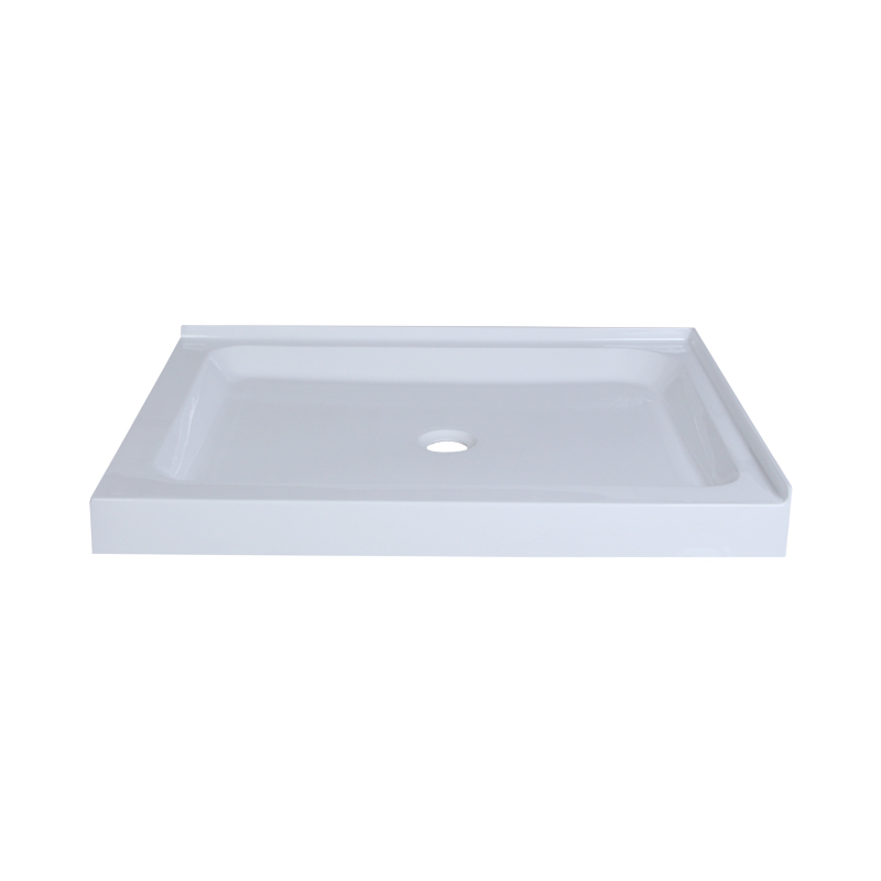 Triton White Acrylic Rectangle Left/Right Drain Two Tile Flanges Shower Tray/Base