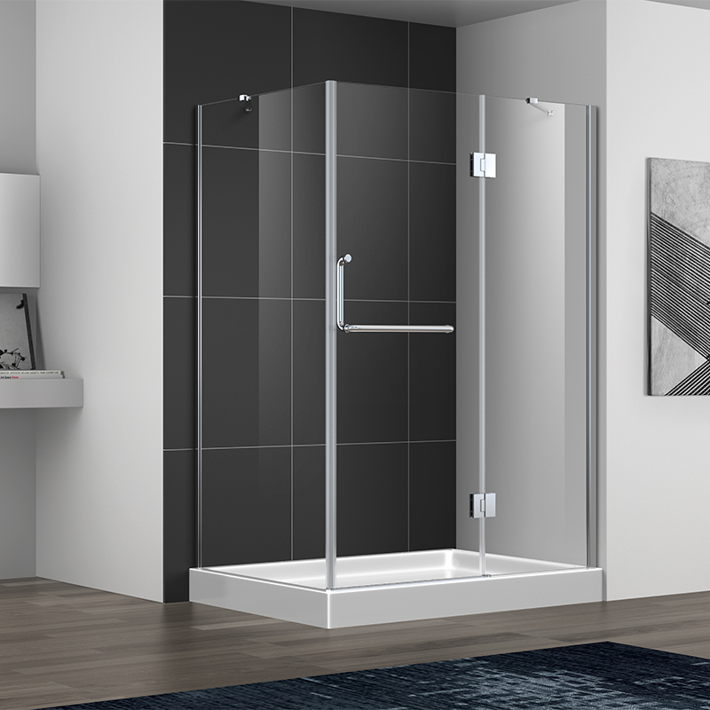 Urania Polishing 8/10mm Framless One Glass Hinged 304ss Shower Room