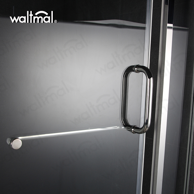 Euphrosyne Polishing 8/10mm Frame One Glass Sliding/Bypass 304ss Shower Door