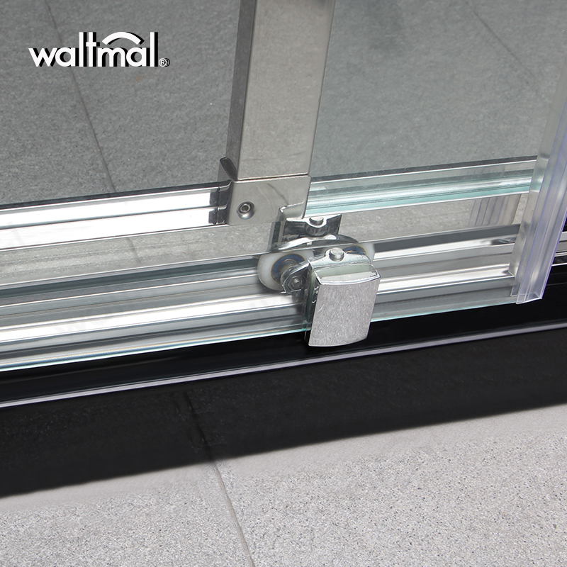 Euphrosyne Polishing 8/10mm Frame One Glass Sliding/Bypass 304ss Shower Door