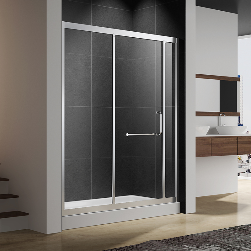 Euphrosyne Polishing 8/10mm Frame One Glass Sliding/Bypass 304ss Shower Door