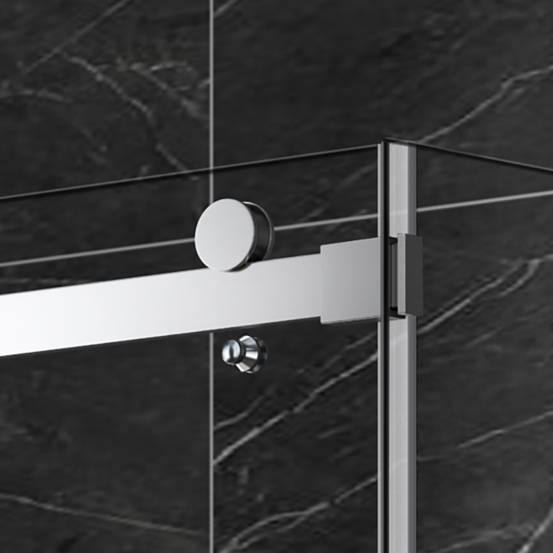 Atropos Polishing 8/10mm Frame One Glass Sliding/Bypass 304ss Shower Room