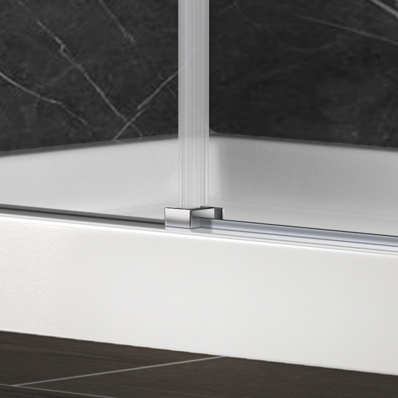 Atropos Polishing 8/10mm Frame One Glass Sliding/Bypass 304ss Shower Room