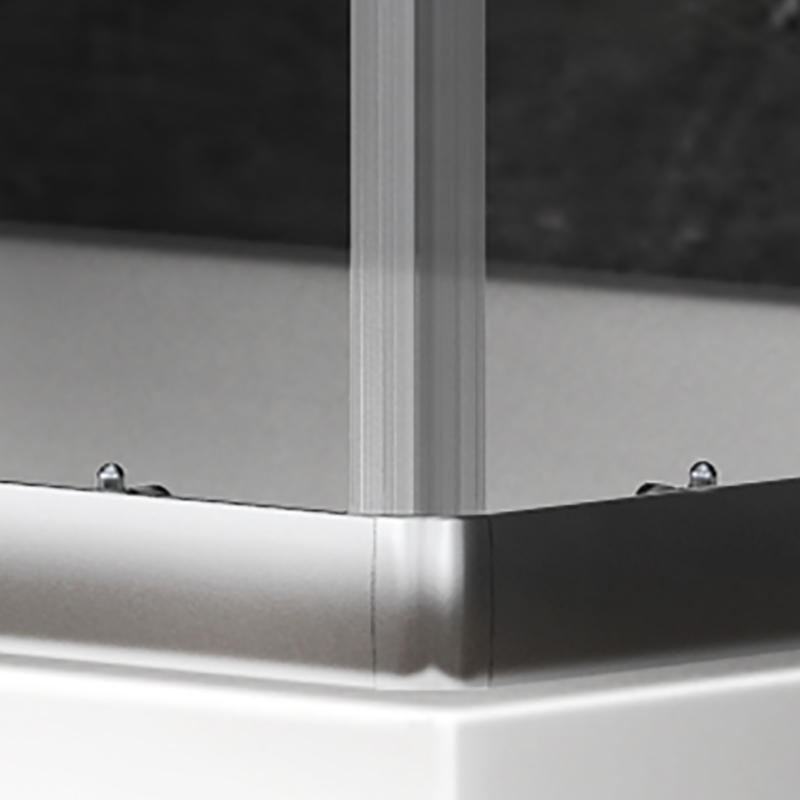 Hephaestus Chrome 5/6mm Frame Two Glass Sliding/Bypass Aluminium Alloy Shower Room