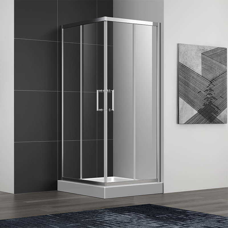 Hermes Chrome 6/8mm Frame Two Glass Silding/Bypass Aluminium Alloy Shower Room