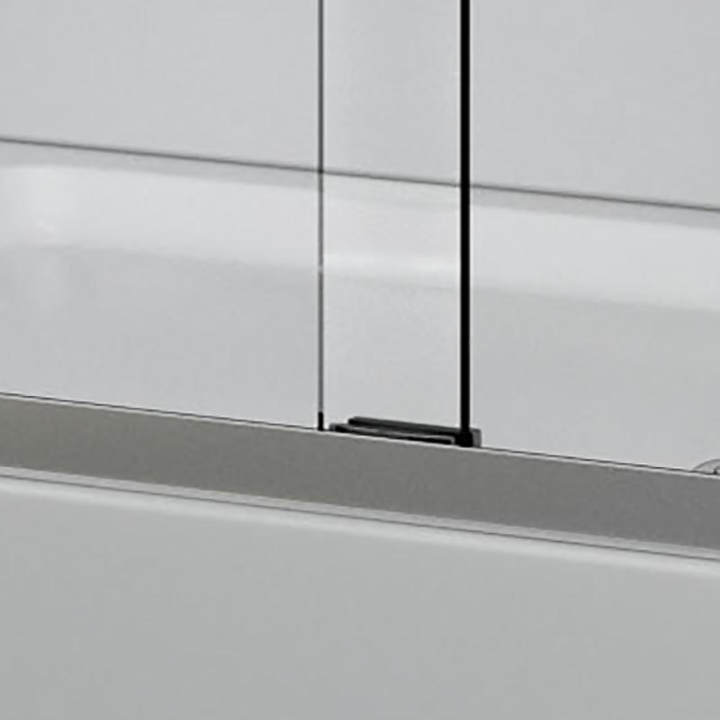 Ares Chrome 8mm Frame One Glass Silding/Bypass Aluminium Alloy Shower Door
