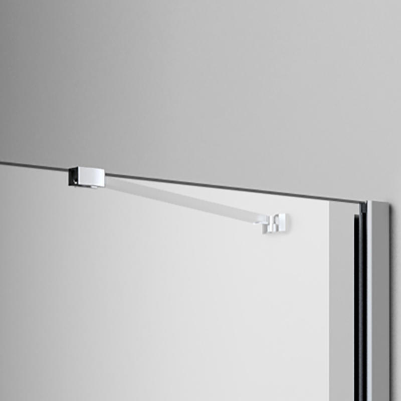 Epimetheus Chrome 8mm Frameless One Glass Hinged Aluminium Alloy Shower Room
