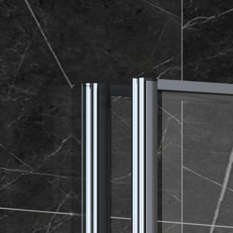 Iapetus Chrome 4mm Frame Walk In Bifold Aluminium Alloy Shower Door