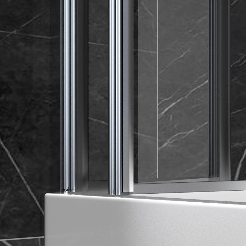 Iapetus Chrome 4mm Frame Walk In Bifold Aluminium Alloy Shower Door