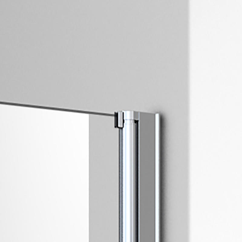 Tethys Chrome 5/6mm Frameless Two Glass Hinged Aluminium Alloy Shower Room